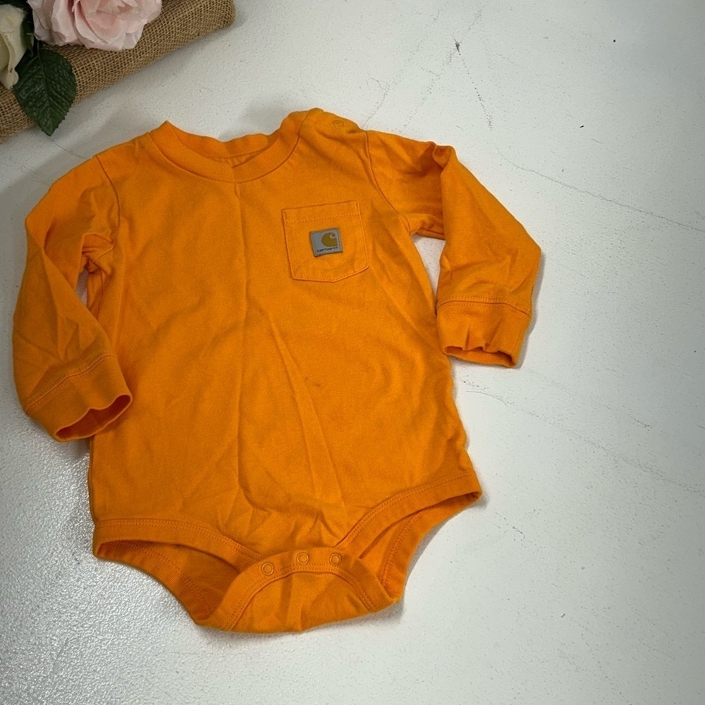Carhartt Vibrant Orange Kids Bodysuit